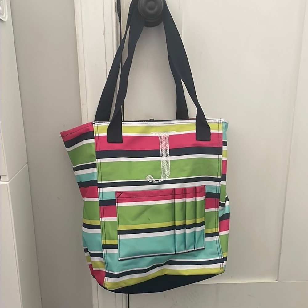 Striped Multicolor Tote Bag